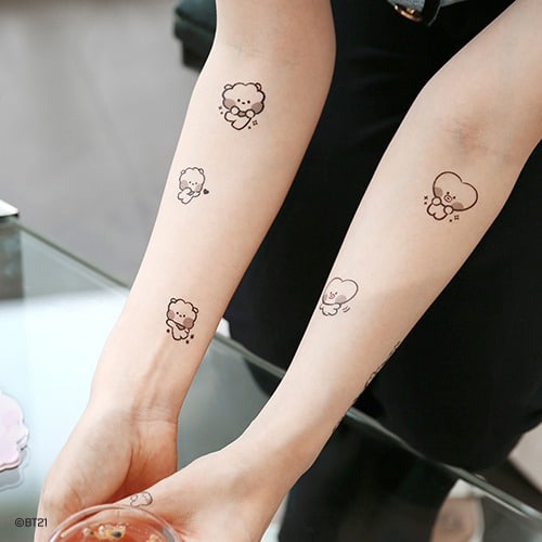 official-bt21-minini-tattoo-sticker