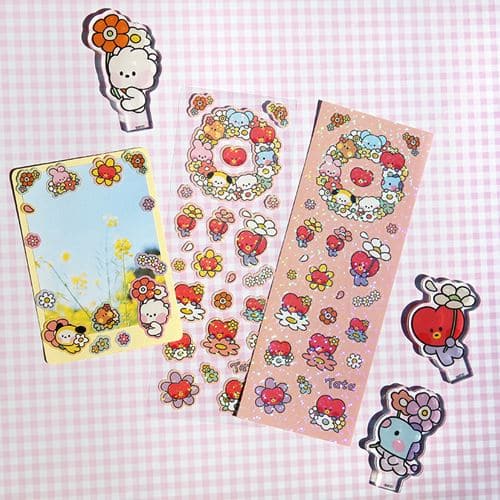 bt21-hologram-sticker-happy-flower bt21-hologram-sticker-happy-flower