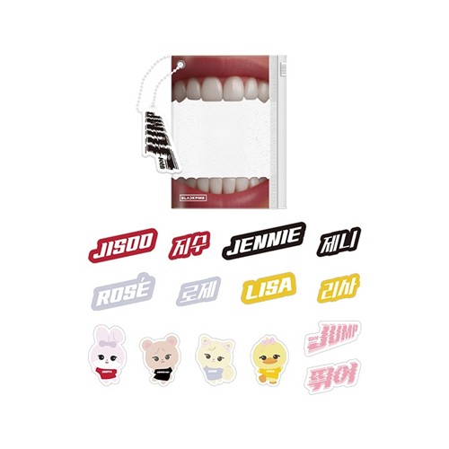 black-pink-jump-official-md-pvc-pouch-sticker-set black-pink-jump-official-md-pvc-pouch-sticker-set