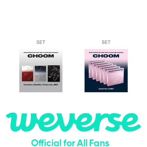early-bird-pob-weverse-pob-babymonster-3rd-mini-album-choom-set-+-choom-jewel-ver-set